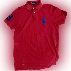 Polo by Ralph Lauren Big Pony Shirt, M red
